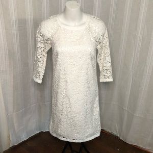 Crochet Shift Dress Sz 0 by Ann Taylor